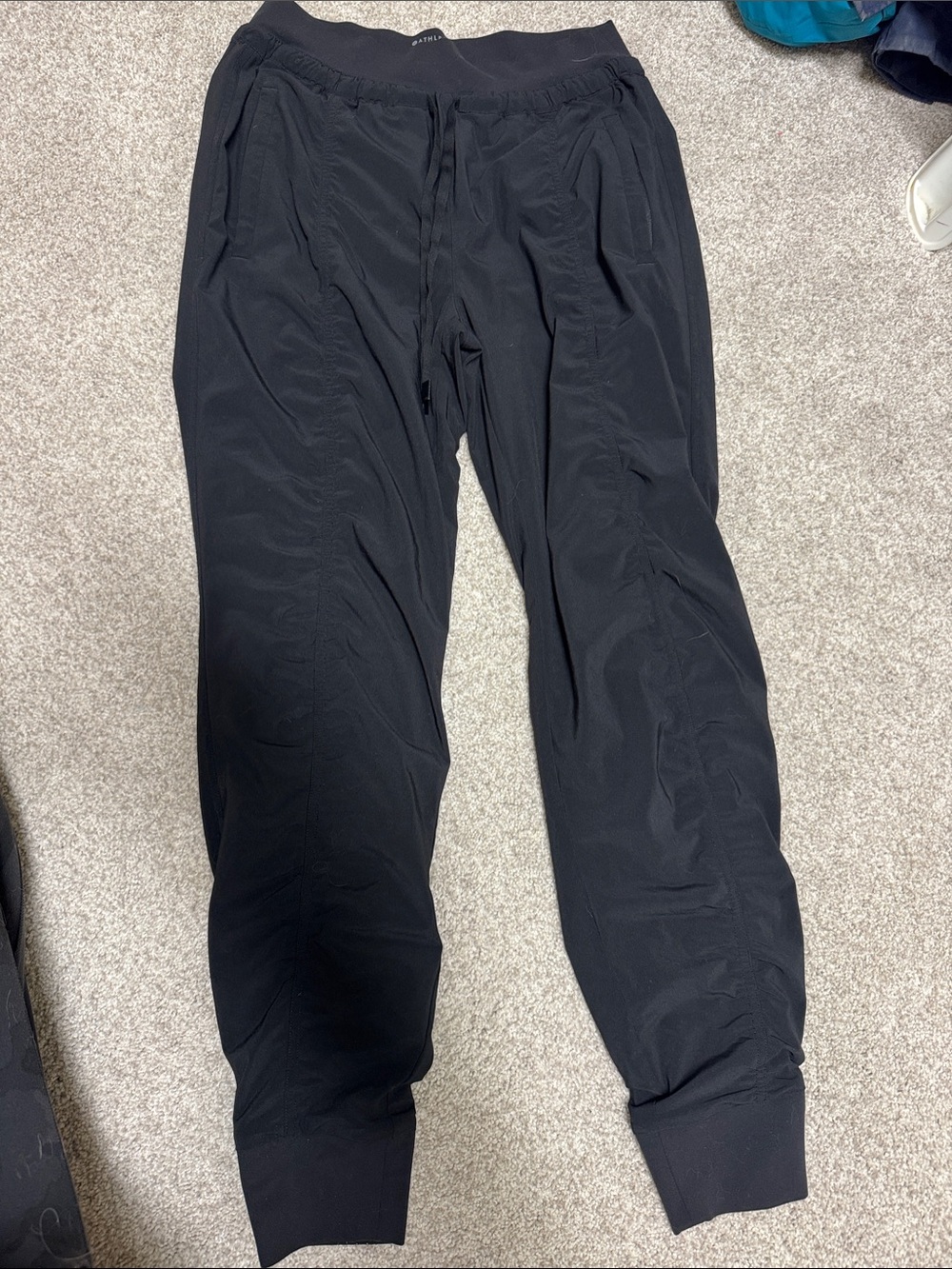 Athleta Attitude Lined Pant- Black Women's Track Jogger Pants